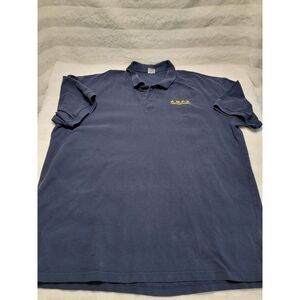 Navy Polo Size 6XL Pro Club 100% Cotton Short Sleeve Golf